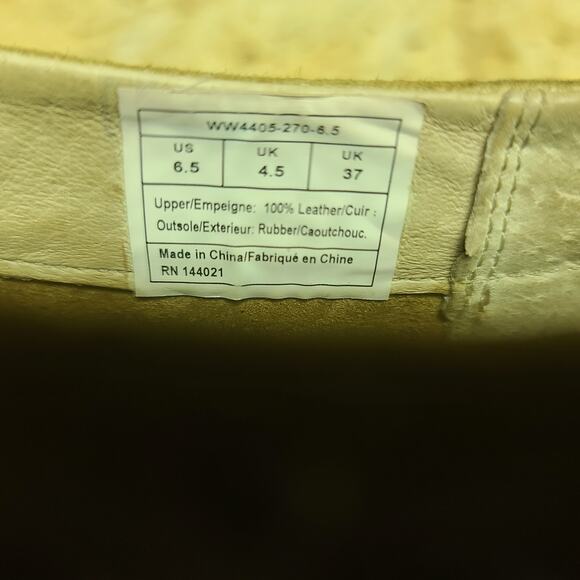 Woolrich Kiva Brown Leather Studded Western Mule Clog Bootie Heels Shoes 6 1/2 - Picture 5 of 6